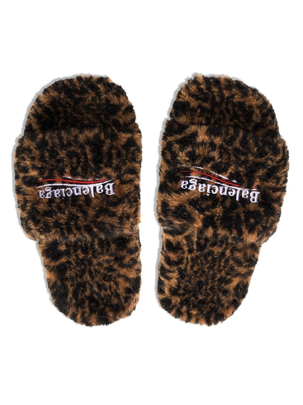 Balenciaga Leopard Print faux Slides