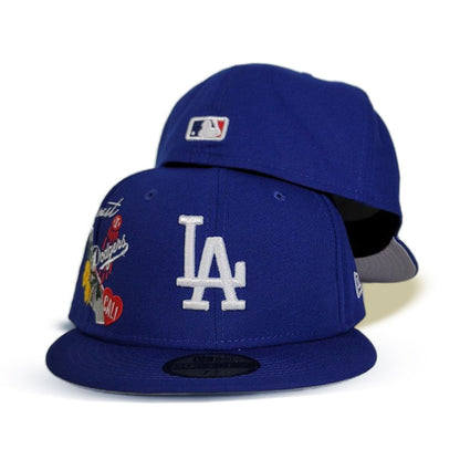 Royal Blue Los Angeles Dodgers City Patch Gray Bottom New Era 59fifty Fitted