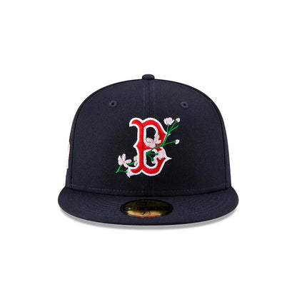 BOSTON RED SOX 59FIFTY MLB AC PERF NAVY BLOOM CAP