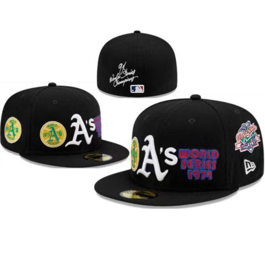 NEW ERA 59FIFTY MLB OAKLAND ATHLETICS WORLD CHAMPIONS FITTED HAT