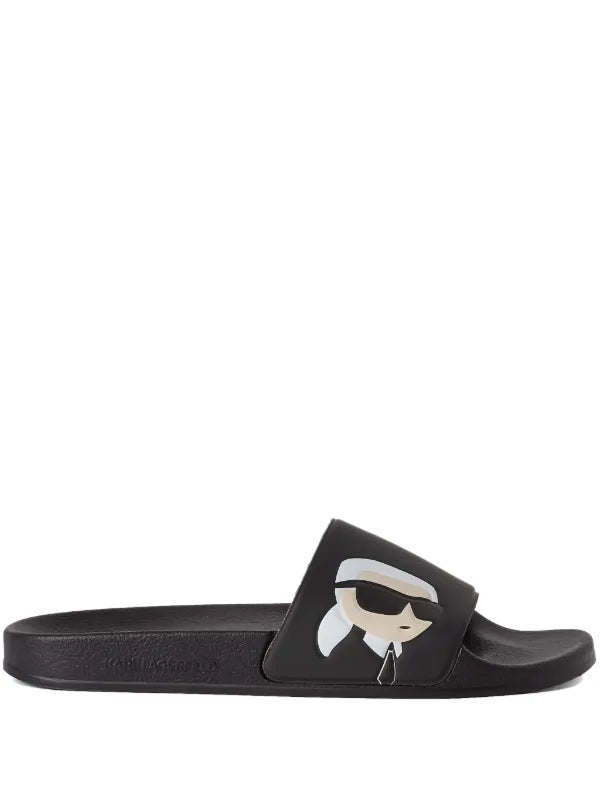 KARL LAGERFELD IKON NFT POOL SLIDES