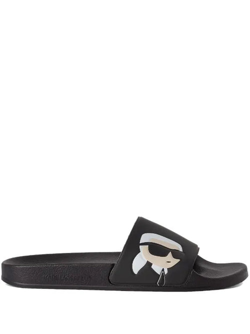 KARL LAGERFELD IKON NFT POOL SLIDES
