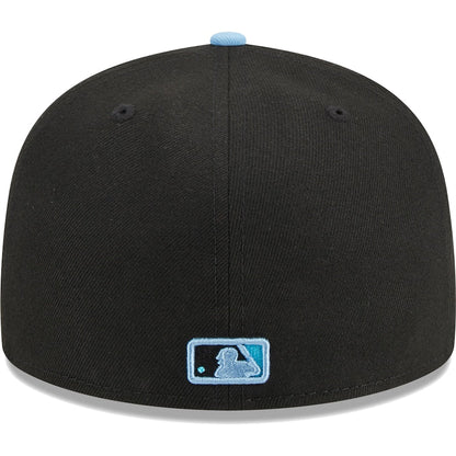 Philadelphia Phillies New Era Pastel Undervisor 59FIFTY Fitted Hat - Black