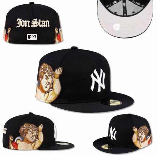 MLB New Era Black NY x Jon Stan Fitted Cap
