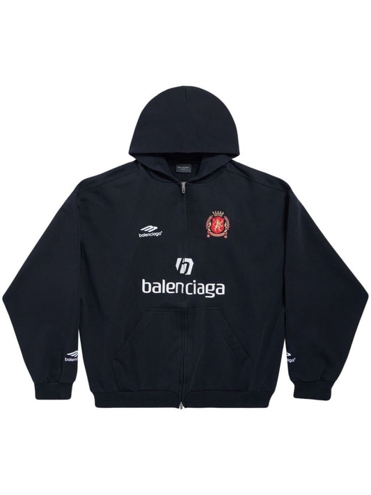 Balenciaga Paris Soccer Zip-up Hoodie
