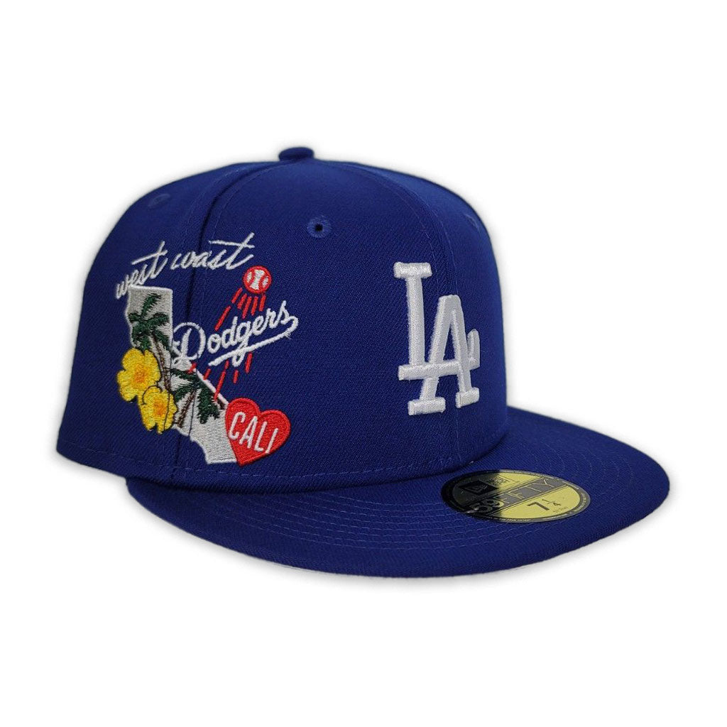 Royal Blue Los Angeles Dodgers City Patch Gray Bottom New Era 59fifty Fitted