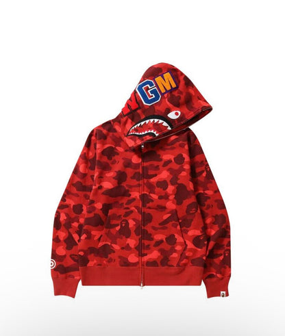 BAPE ABC Camo Shark Full zip Hoodie
