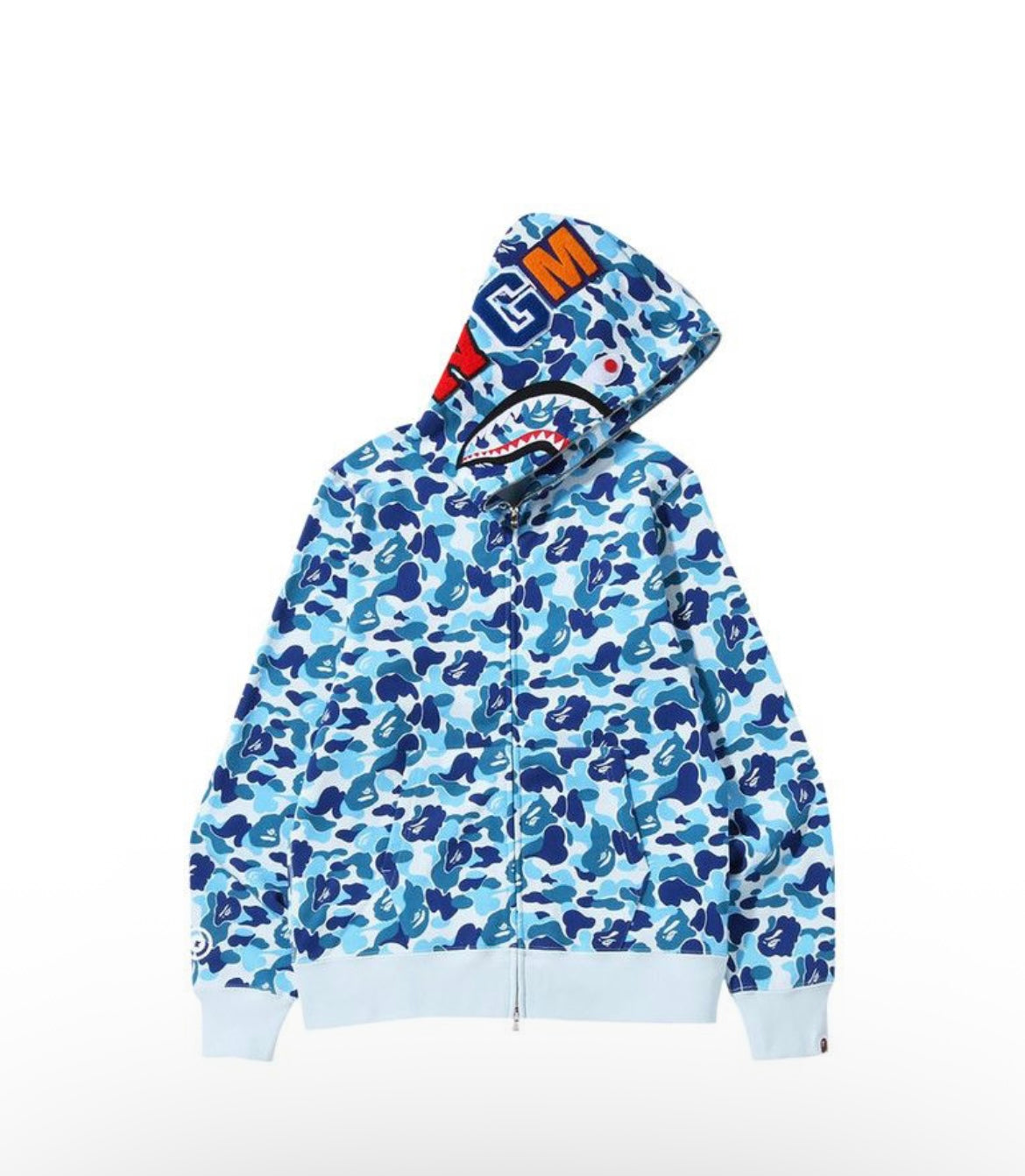 BAPE ABC Camo Shark Full zip Hoodie