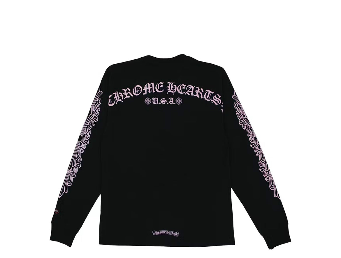 Chrome Hearts Matty Boy Shoulder Logo Longsleeve T-shirt