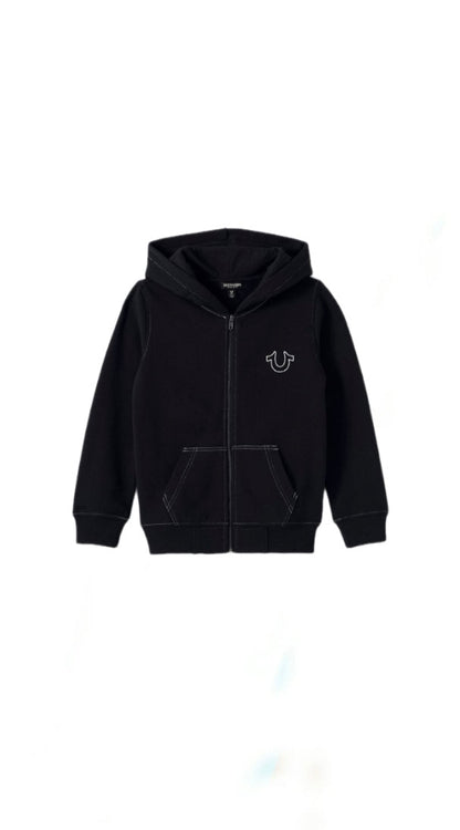 True Religion Stitch Logo Zip up Hoodie