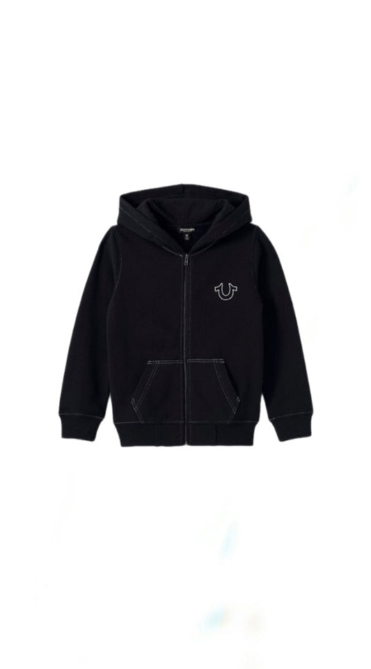 True Religion Stitch Logo Zip up Hoodie
