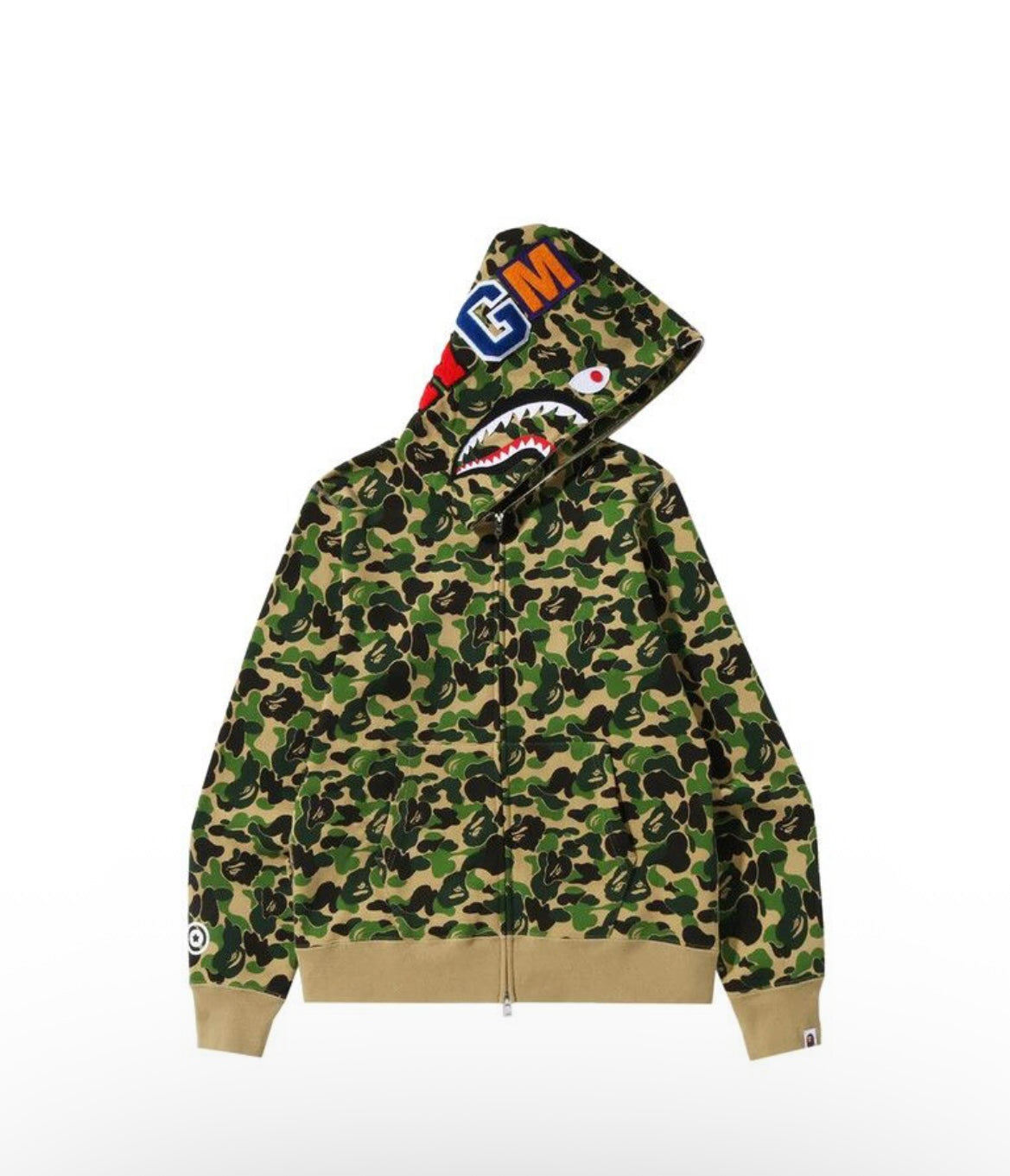 BAPE ABC Camo Shark Full zip Hoodie