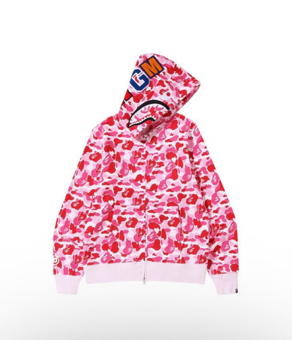 BAPE ABC Camo Shark Full zip Hoodie