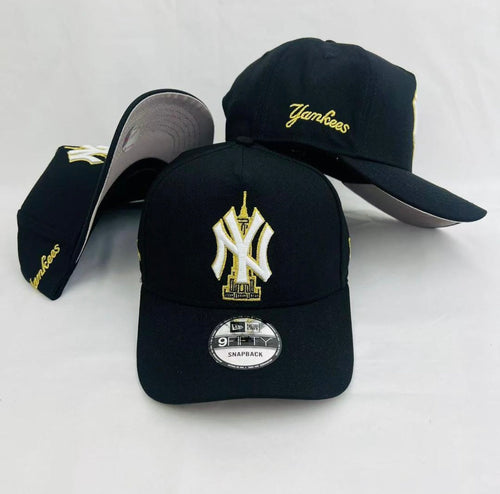 NY YANKEES EMPIRE STATE BLACK GOLD 9FORTY SNAPBACK CAP