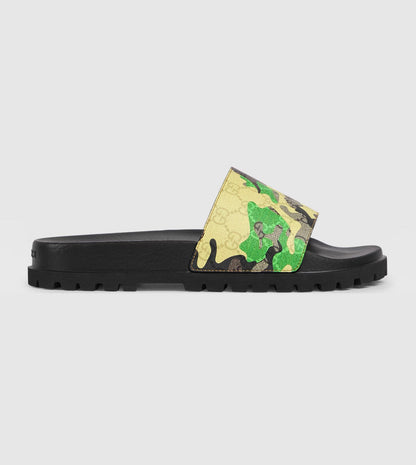 Gucci Men's lug-sole slide sandal (With Box)