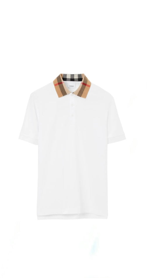 Burberry Checked Cotton Polo shirt