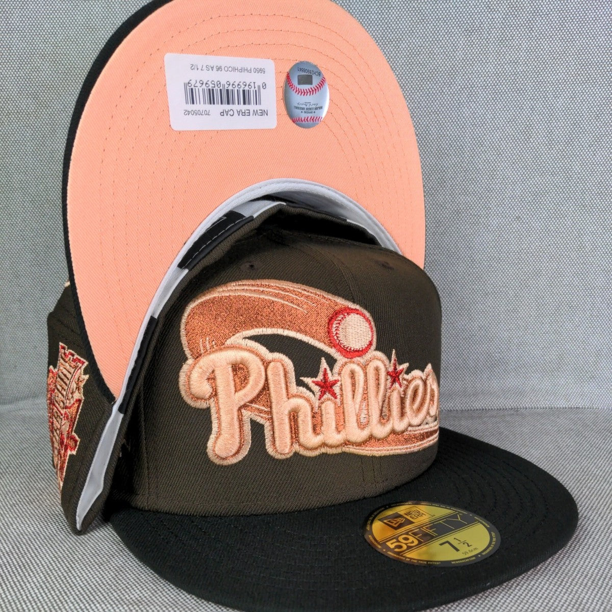 Topperz Philadelphia Phillies Copper Script New Era Hat