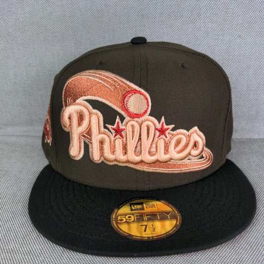 Topperz Philadelphia Phillies Copper Script New Era Hat