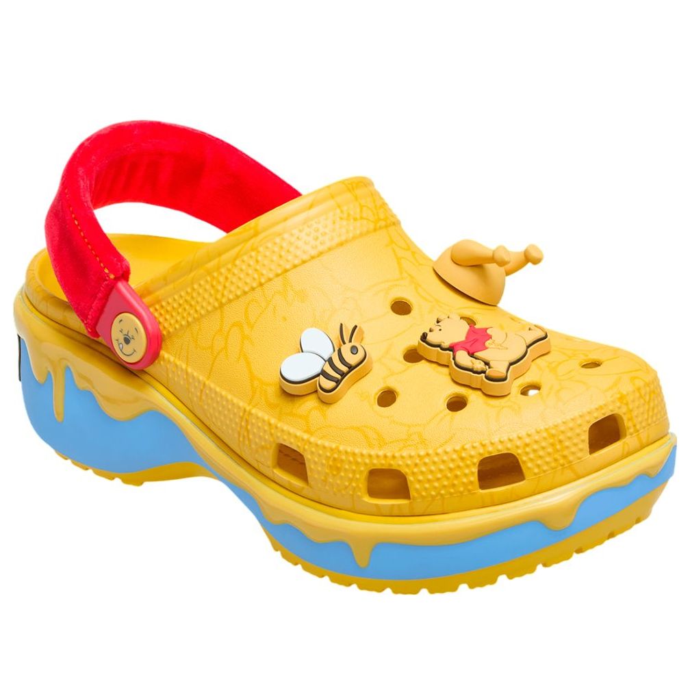 Crocs x Disney Winnie the Pooh Classic Platform Clog 'Yellow Red’