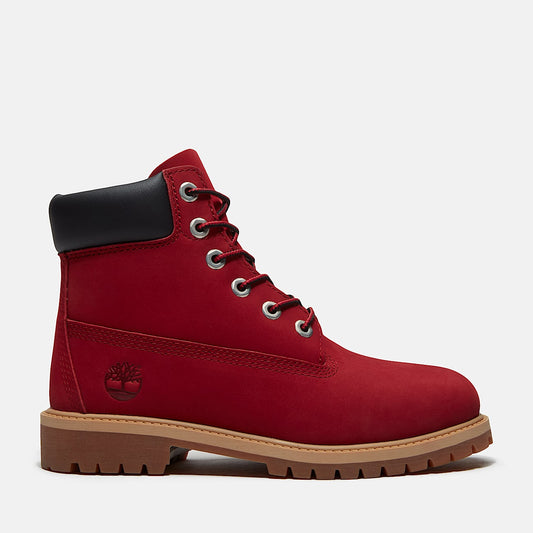 Timberland Premium 6-Inch Waterproof Boot “Red Nubuck/Black”