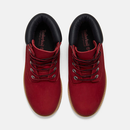 Timberland Premium 6-Inch Waterproof Boot “Red Nubuck/Black”