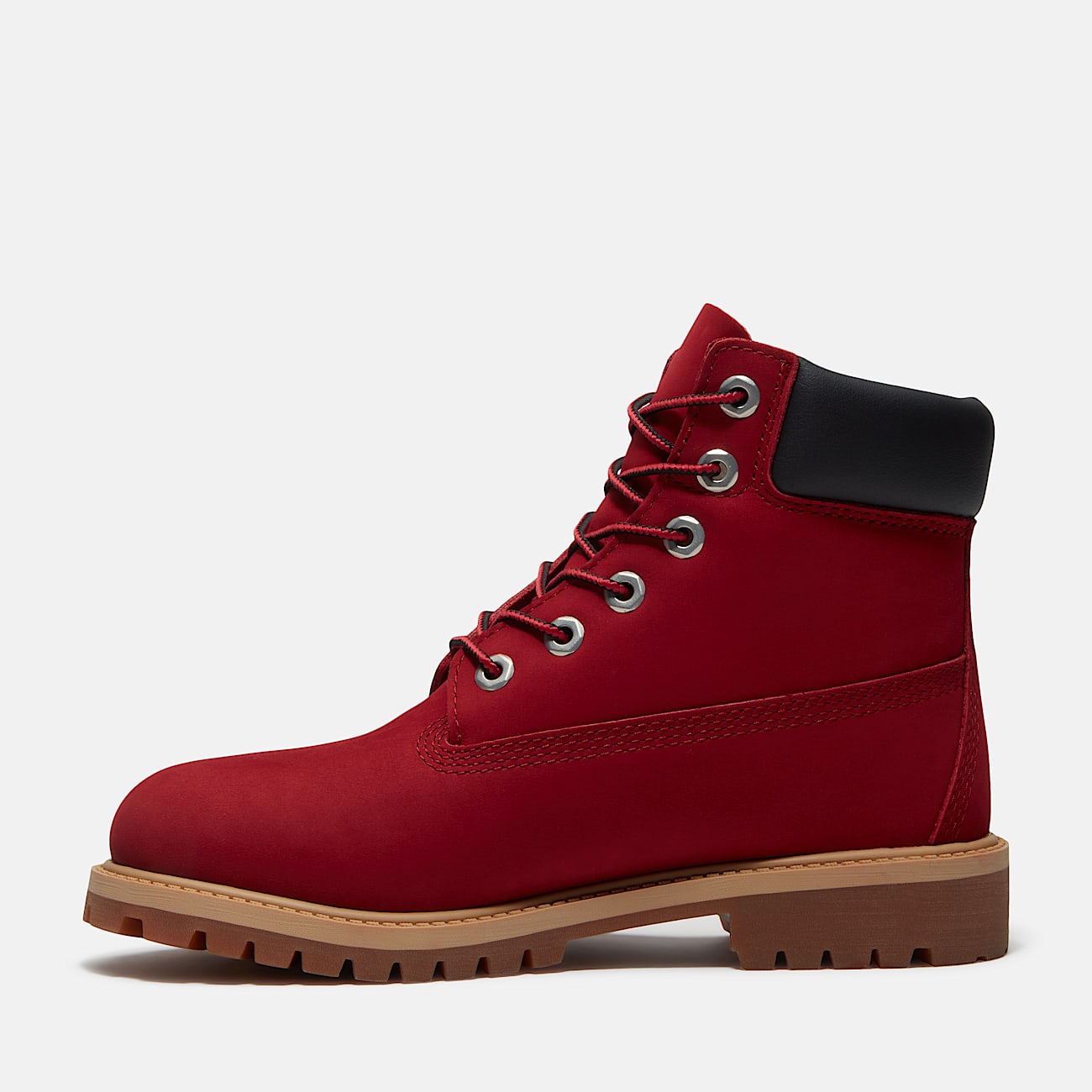 Timberland Premium 6-Inch Waterproof Boot “Red Nubuck/Black”
