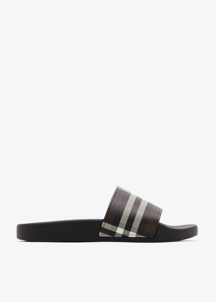 Burberry Vintage/New Season Check slides (With Box)
