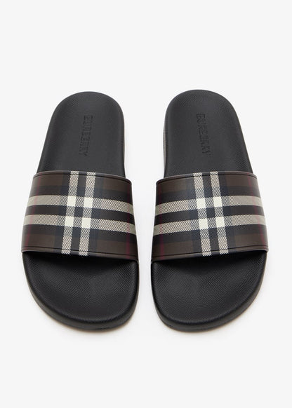 Burberry Vintage/New Season Check slides (With Box)