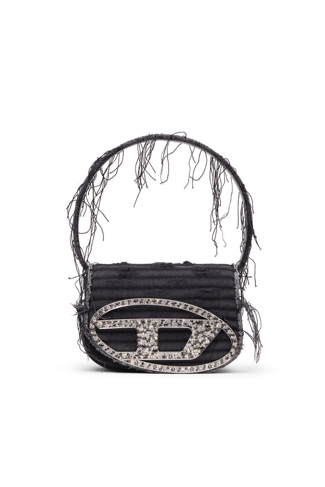 Diesel 1DR-Iconic Shoulder Bag In Canvas And Leather
