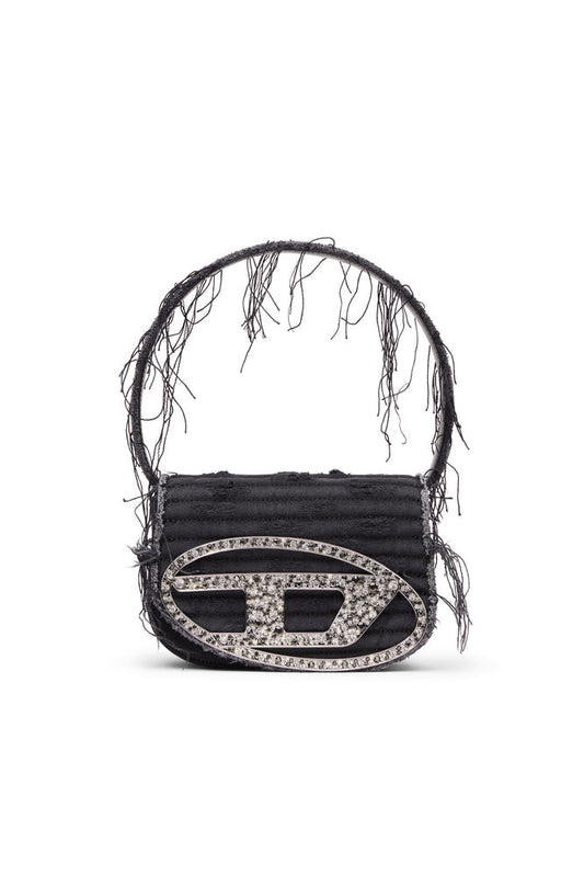 Diesel 1DR-Iconic Shoulder Bag In Canvas And Leather