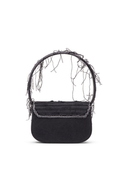 Diesel 1DR-Iconic Shoulder Bag In Canvas And Leather