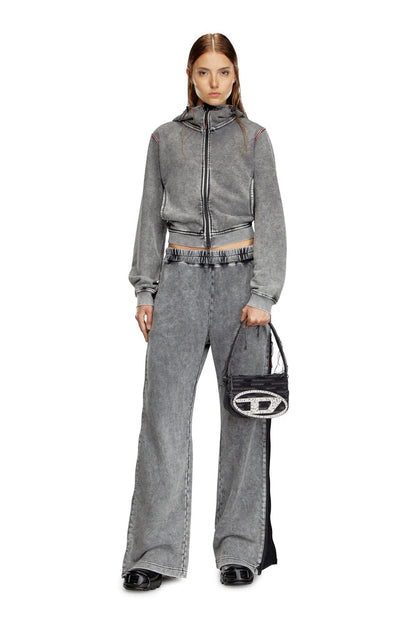 Diesel 1DR-Iconic Shoulder Bag In Canvas And Leather