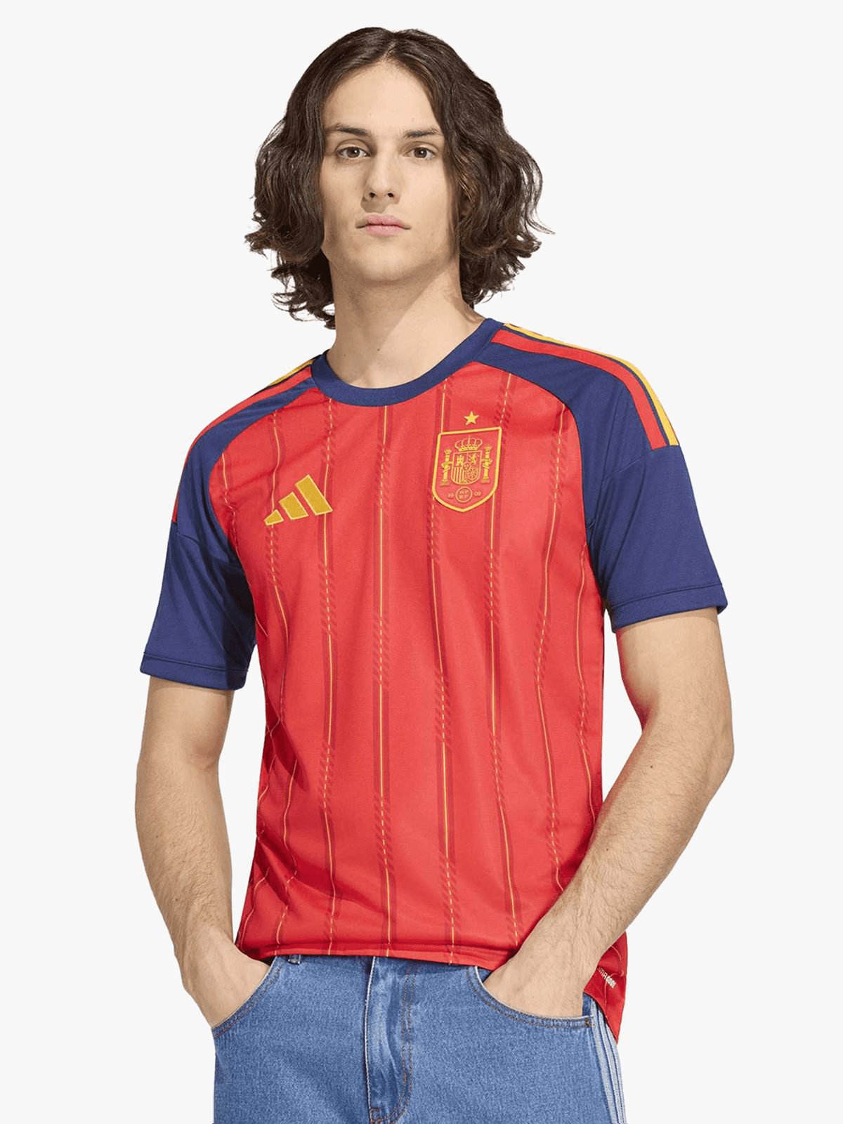 Mens Spain Home World Cup 26 Red Stadium Jersey