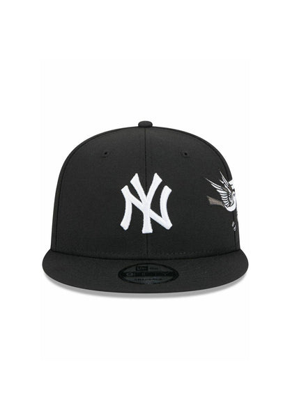 Black New York Yankees Gray Bottom Monotone Hummingbird City Art Side Patch New Era 59Fifty