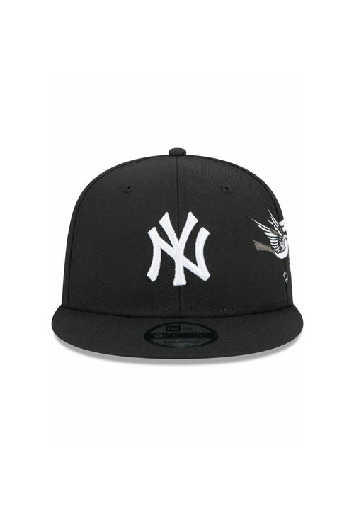 Black New York Yankees Gray Bottom Monotone Hummingbird City Art Side Patch New Era 59Fifty