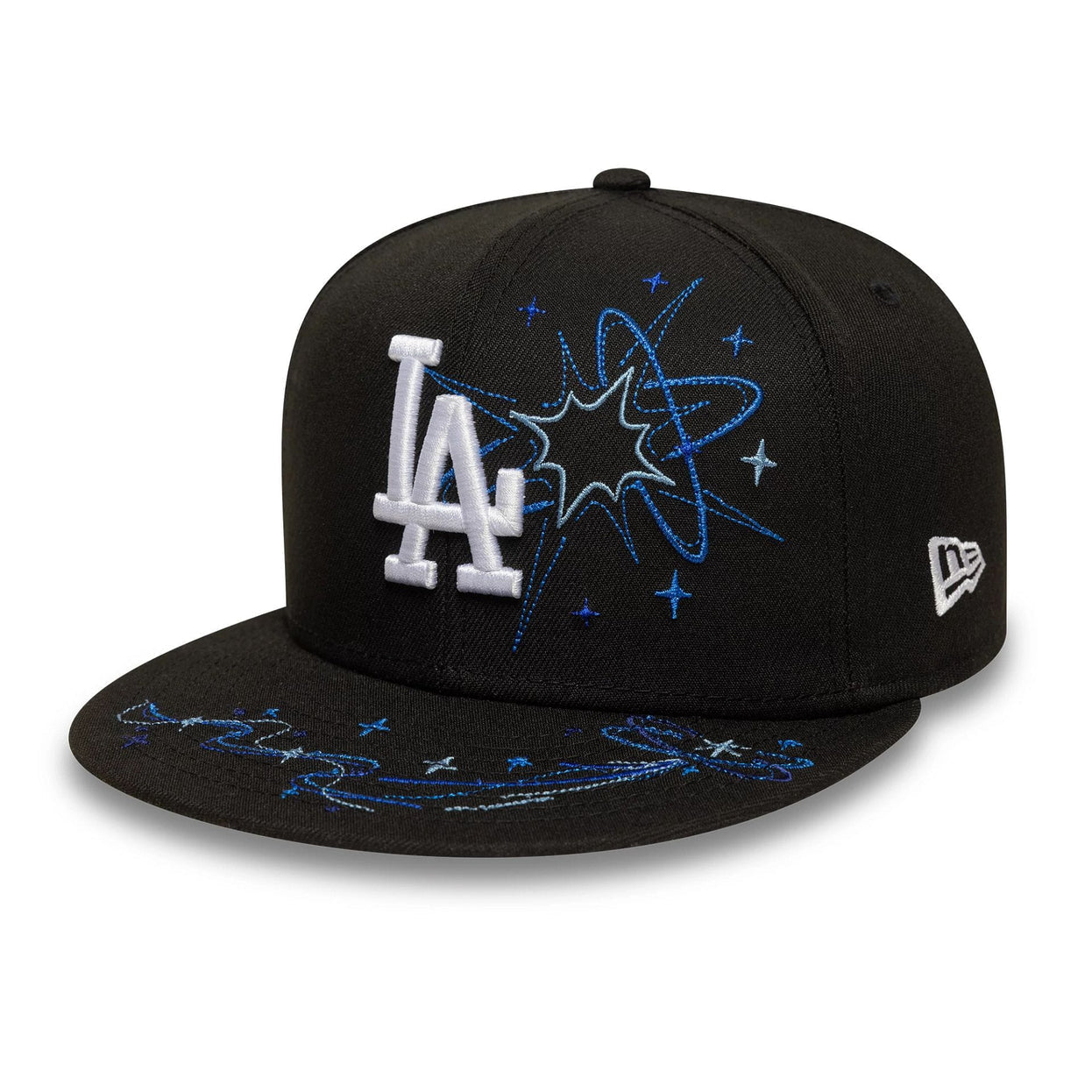 LA Dodgers MLB Zodiac Black 59FIFTY Fitted Cap
