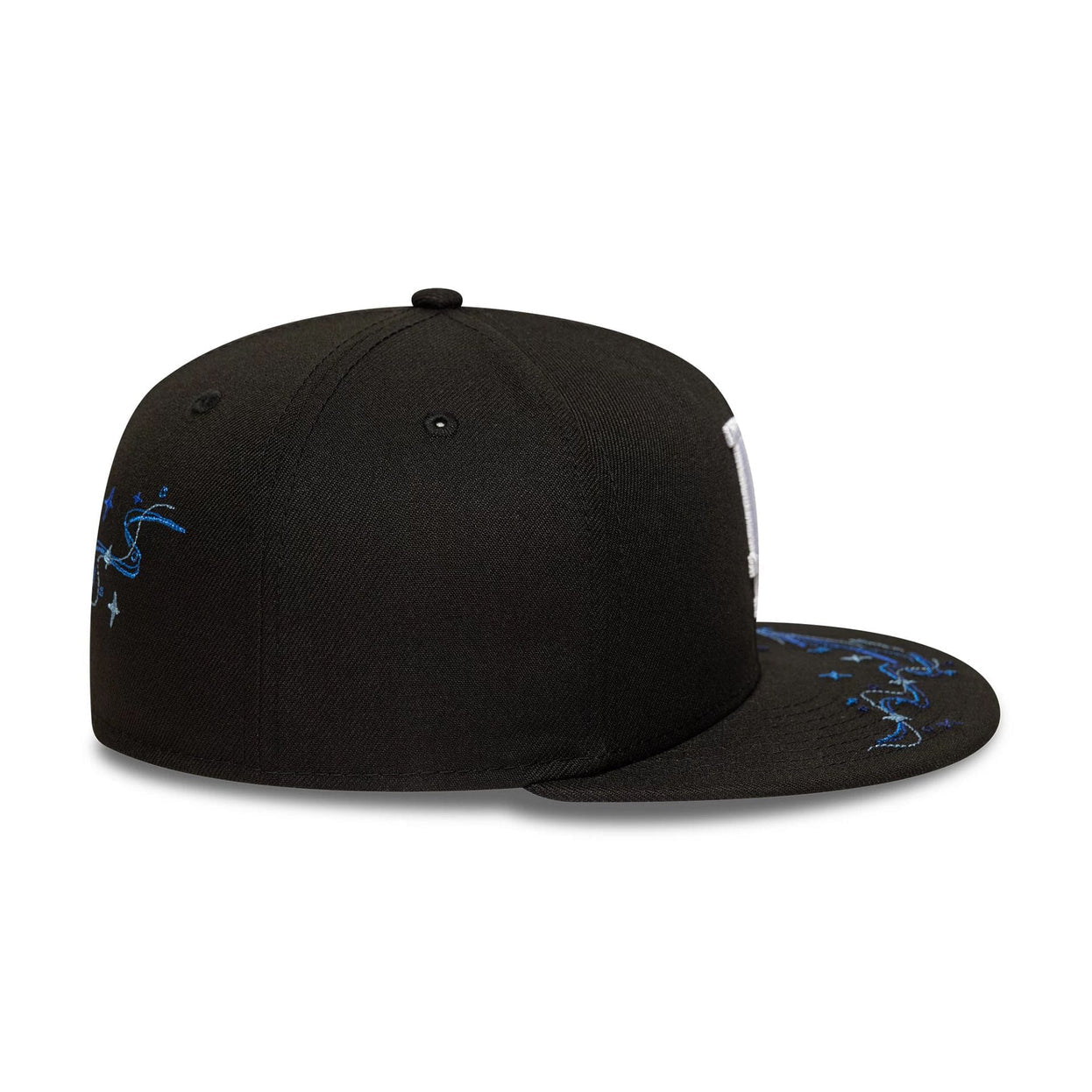 LA Dodgers MLB Zodiac Black 59FIFTY Fitted Cap