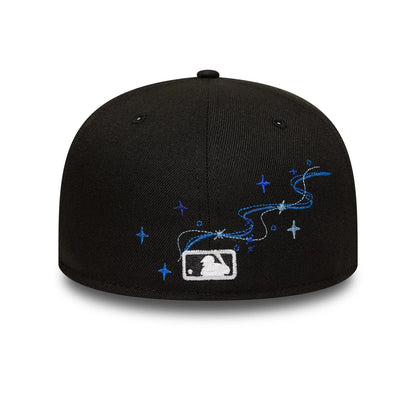 LA Dodgers MLB Zodiac Black 59FIFTY Fitted Cap