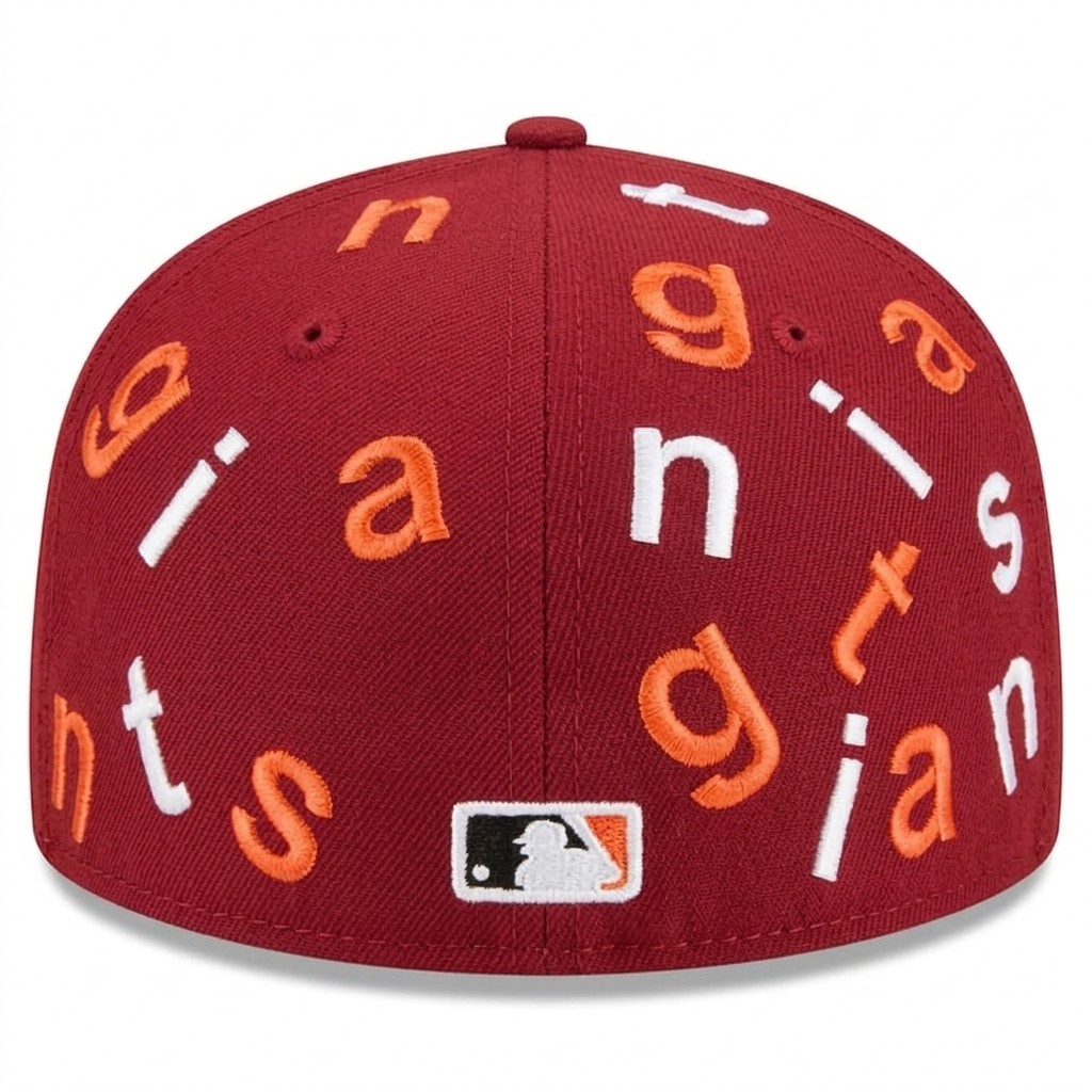 Men's New Era Black San Francisco Giants Team Confetti 59FIFTY Fitted Hat