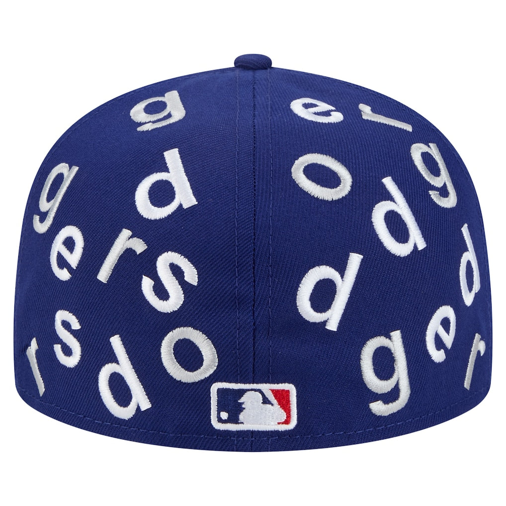 Men's Los Angeles Dodgers New Era Royal Team Confetti 59FIFTY Fitted Hat