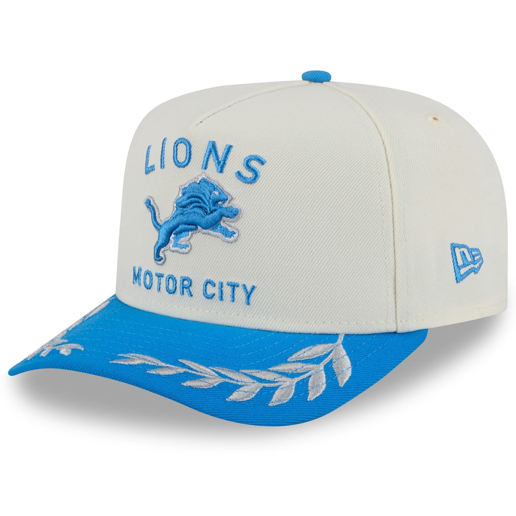 Men's New Era Cream/Blue Detroit Lions 2025 NFL Draft A-Frame 9FIFTY
