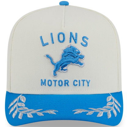 Men's New Era Cream/Blue Detroit Lions 2025 NFL Draft A-Frame 9FIFTY