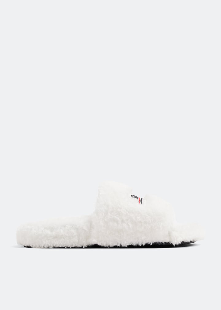 Balenciaga Furry Slide Sandals (With box)