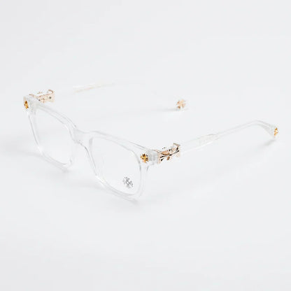 Chrome Hearts Cox Ucker Transparent Frames Clear & Gold