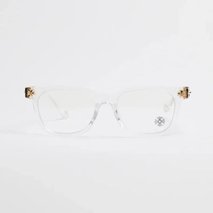 Chrome Hearts Cox Ucker Transparent Frames Clear & Gold
