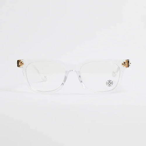 Chrome Hearts Cox Ucker Transparent Frames Clear & Gold