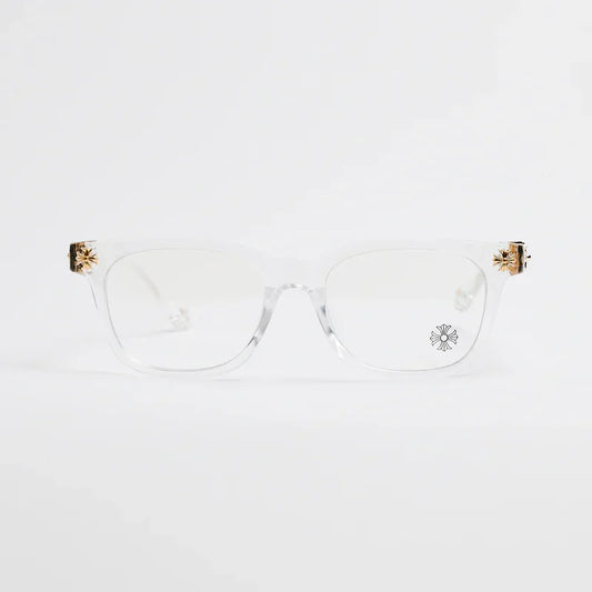 Chrome Hearts Cox Ucker Transparent Frames Clear & Gold
