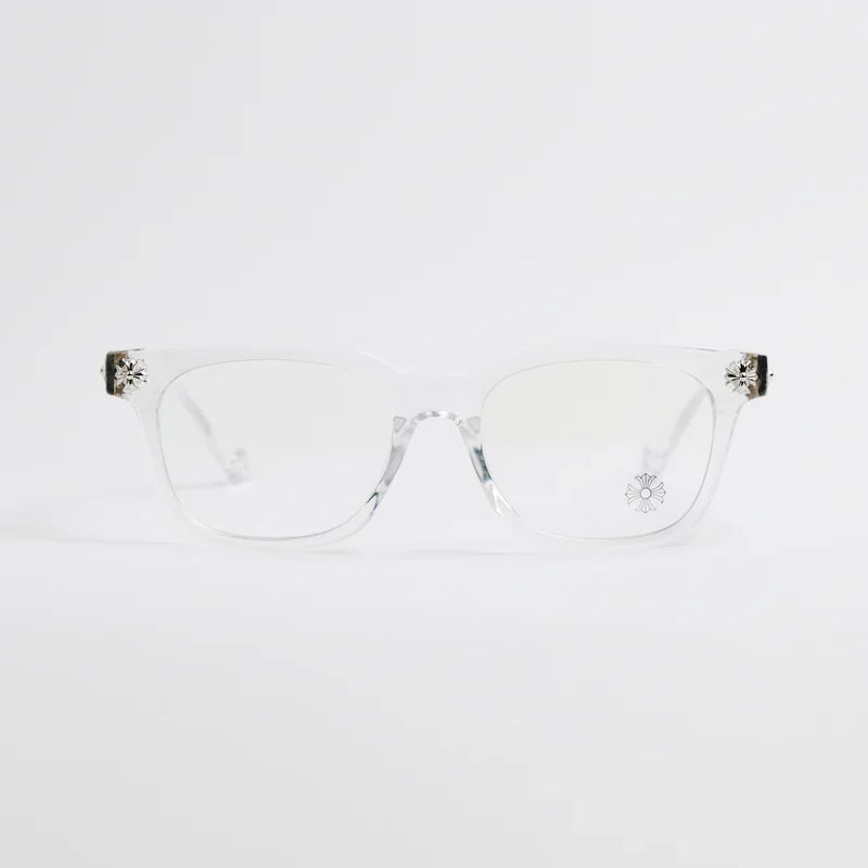 Chrome Hearts Cox Ucker Transparent Frames Clear & Silver