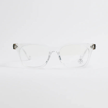 Chrome Hearts Cox Ucker Transparent Frames Clear & Silver