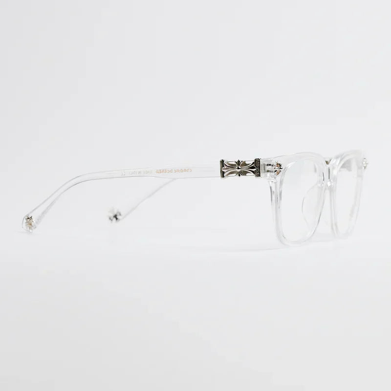 Chrome Hearts Cox Ucker Transparent Frames Clear & Silver